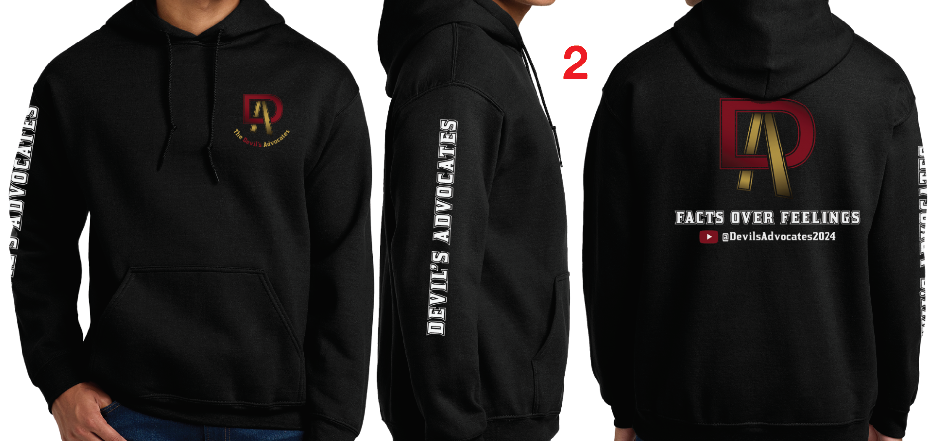 Black Midweight Hoodie