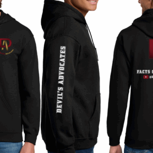 Black Midweight Full-Zip Hoodie